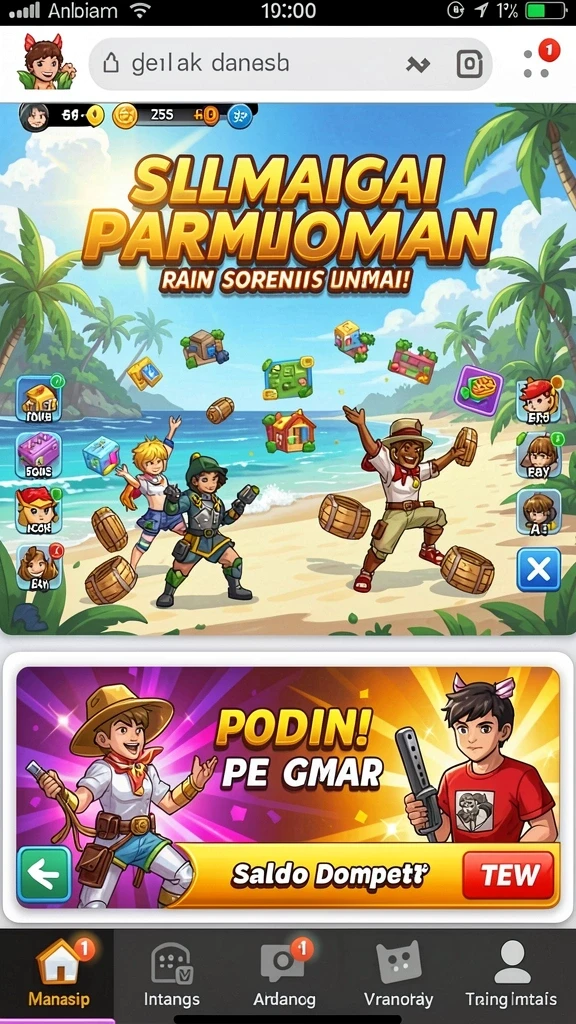 agam69 - Screenshot menunjukkan antarmuka permainan yang mudah digunakan.
