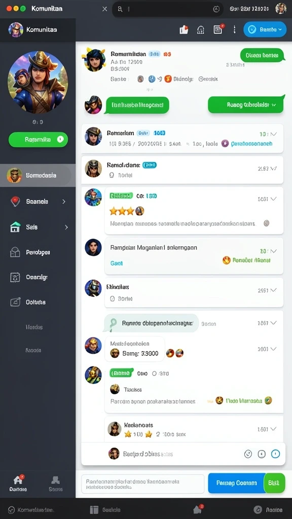 mega111 - Karakter unik yang bisa dipilih.